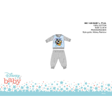 Disney Disney Mickey egér baba pizsama - jersey pamut pizsama - szürke - 86