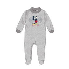 Disney Disney Mickey egér baba velúr rugdalózó - szürke - 1-3 hónapos babának rugdalózó