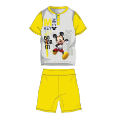 Disney Disney Mickey egér nyári rövid ujjú gyerek pizsama - pamut jersey pizsama - sárga - 110