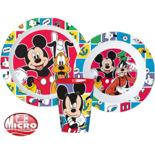 Disney Disney Mickey étkészlet, micro műanyag szett, pohárral 260 ml babaétkészlet