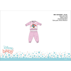 Disney Disney Minnie egér baba pizsama - jersey pamut pizsama - világosrózsaszín - 98