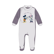 Disney Disney Minnie egér baba velúr rugdalózó - szürke - 3-6 hónapos babának rugdalózó