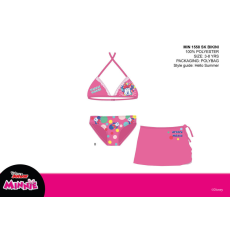 Disney Disney Minnie egér fürdőruha szett kislányoknak - bikini háromszög felsőrésszel+szoknya - rózsaszín - 116