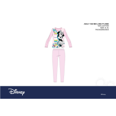 Disney Disney Minnie egér női jersey pizsama - pamut pizsama - világosrózsaszín - M