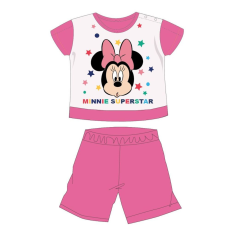 Disney Disney Minnie egér nyári rövid ujjú baba pizsama - pamut jersey pizsama - rózsaszín - 86
