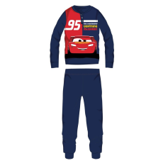 Disney Disney Verdák téli pamut gyerek pizsama - interlock pizsama - The legendary lightning McQueen felirattal - sötétkék - 98