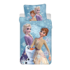 Disney és Mesehős Disney jégvarázs white snowflake gyerek, ovis ágyneműhuzat 0×135 cm, 40×60 cm JAV-JFK037645
