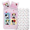 Disney és Mesehős Disney minnie love & laughter ágyneműhuzat 140×200cm, 70×90 cm JAV-BRM022393