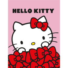 Disney és Mesehős Hello kitty bows flanel polár takaró 130x160cm JAV-AYM079654 lakástextília