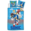 Disney és Mesehős Sonic a sündisznó always running gyerek, ovis ágyneműhuzat 0×135cm, 40×60 cm JAV-BRM022089