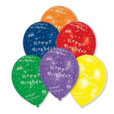 Disney Happy Birthday léggömb, lufi 8 db-os (25,4 cm) party kellék
