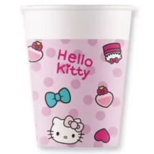 Disney Hello Kitty Fashion papír pohár 8 DARABOS 200 ml party kellék