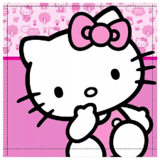 Disney Hello Kitty kéztörlő, arctörlő, törölköző 30x30 cm Nr 01 lakástextília