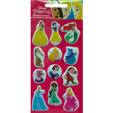 Disney Hercegnő Pink csillogó pufi szivacs matrica szett matrica