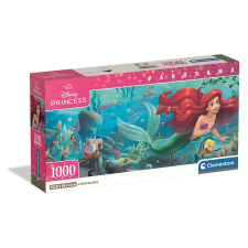 Disney Hercegnők Ariel 1000 db-os panorama Compact puzzle Clementoni puzzle, kirakós