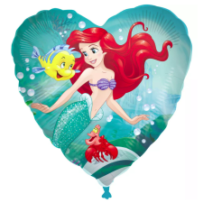 Disney Hercegnők, Ariel Curious fólia lufi 46 cm Nr5 party kellék