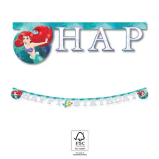 Disney Hercegnők , Ariel Curious Happy Birthday felirat FSC 2 m party kellék