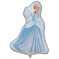 Disney Hercegnők Cinderella fólia lufi 97x75 cm Nr9 party kellék