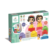 Disney Hercegnők Clemmy Snow White and Belle építőkocka szett könyvvel Clementoni egyéb bébijáték