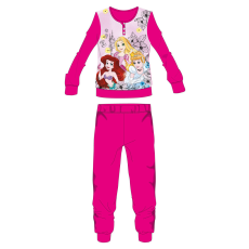  Disney Hercegnők polár pizsama - téli vastag gyerek pizsama - pink - 104
