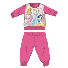  Disney Hercegnők téli pamut baba pizsama - interlock pizsama - pink - 86