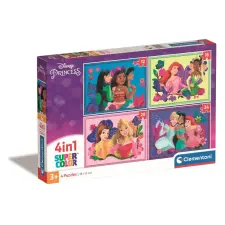  Disney Hercegnők Whimsical 4 az 1-ben puzzle Clementoni puzzle, kirakós