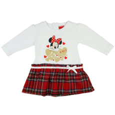 Disney hosszú ujjú Kislány ruha - Minnie Mouse #fehér - 80-as méret