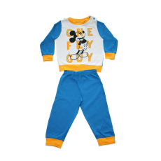 Disney Hosszú vékony pamut baba pizsama - Mickey egér - One fly guy felirattal - Jersey - középkék - 98