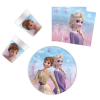 Disney Jégvarázs Disney Frozen II Wind Spirit, Jégvarázs party szett 36 db-os 23 cm-es tányérral