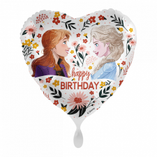  Disney Jégvarázs Floral Happy Birthday fólia lufi 43 cm party kellék