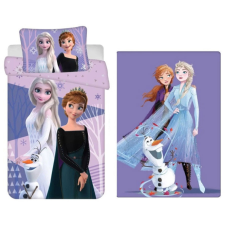  Disney Jégvarázs Purple gyerek, ovis ágyneműhuzat és polár takaró szett babaágynemű, babapléd