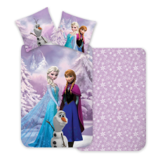 Disney Jégvarázs Snowy gyerek ágyneműhuzat 100×135 cm, 40×60 cm lakástextília
