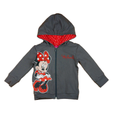 Disney kapucnis Kardigán - Minnie #szürke-piros - 86-os méret gyerek pulóver, kardigán