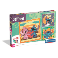 Disney Lilo és Stitch, A csillagkutya 3x48 db-os puzzle Clementoni puzzle, kirakós