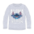 Disney Lilo és Stitch, A csillagkutya Athletic Grey gyerek hosszú póló, felső 4 év / 104 cm