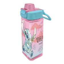 Disney Lilo és Stitch, A csillagkutya Cheeky square műanyag kulacs 500 ml kulacs, kulacstartó