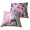 Disney Lilo és Stitch, A csillagkutya Cute párna, díszpárna 40x40 cm Velúr