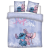 Disney Lilo és Stitch, A csillagkutya Cutie dupla, kétszemélyes ágyneműhuzat 200×200cm, 65x65 cm