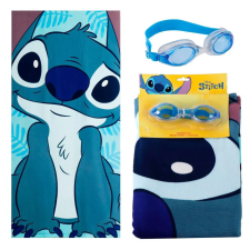 Disney Lilo és Stitch, A csillagkutya Cutie törölköző és úszószemüveg szett babatörülköző, kifogó