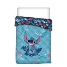Disney Lilo és Stitch, A csillagkutya Leaf steppelt ágytakaró, paplan 140x200cm lakástextília