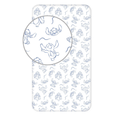 Disney Lilo és Stitch, A csillagkutya Outline gumis lepedő 90x200 cm lakástextília