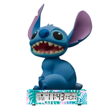 Disney Lilo és Stitch, A csillagkutya Smile 3D éjszakai lámpa és ébresztőóra ébresztőóra