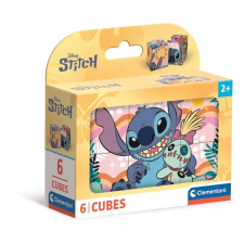 Disney Lilo és Stitch, A csillagkutya Smile mesekocka 6 db-os Clementoni puzzle, kirakós