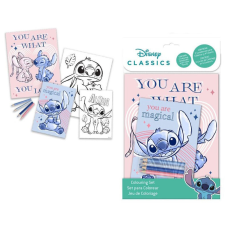 Disney Lilo és Stitch, A csillagkutya színező szett matrica