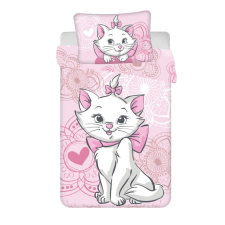 Disney Marie Aristocat gyerek, ovis ágyneműhuzat 100×135 cm, 40×60 cm babaágynemű, babapléd
