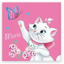 Disney Marie cica Butterfly kéztörlő, arctörlő, törölköző 30x30cm lakástextília