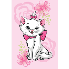 Disney Marie cica Pink Flower polár takaró 100x150cm lakástextília