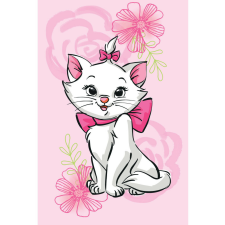 Disney Marie cica Pink Flower polár takaró 100x150cm babatörülköző, kifogó