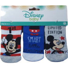 Disney Mickey Baba zokni 3 pár/csomag 6-12 hónap gyerek zokni