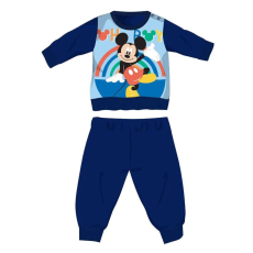  Disney Mickey egér baba polár pizsama - téli vastag pizsama - sötétkék - 98